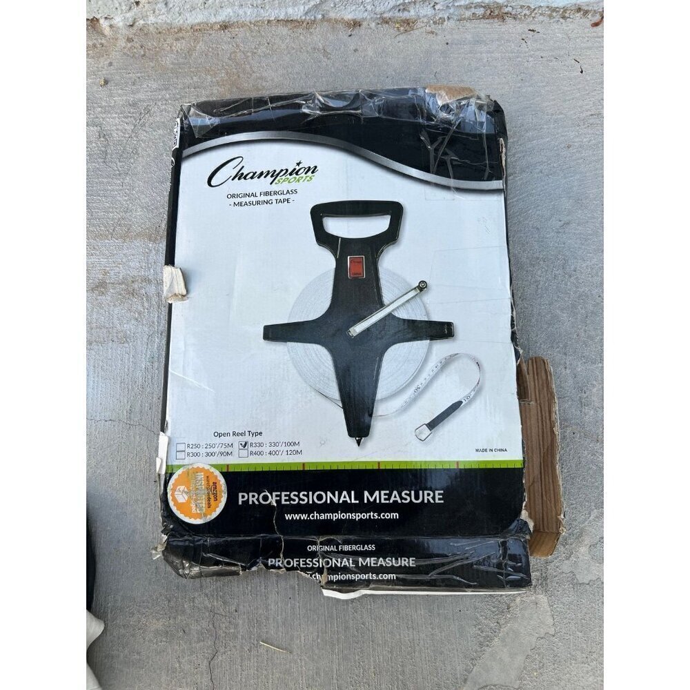 Champion Sports Open Reel Measuring Tapes 330 feet 100M